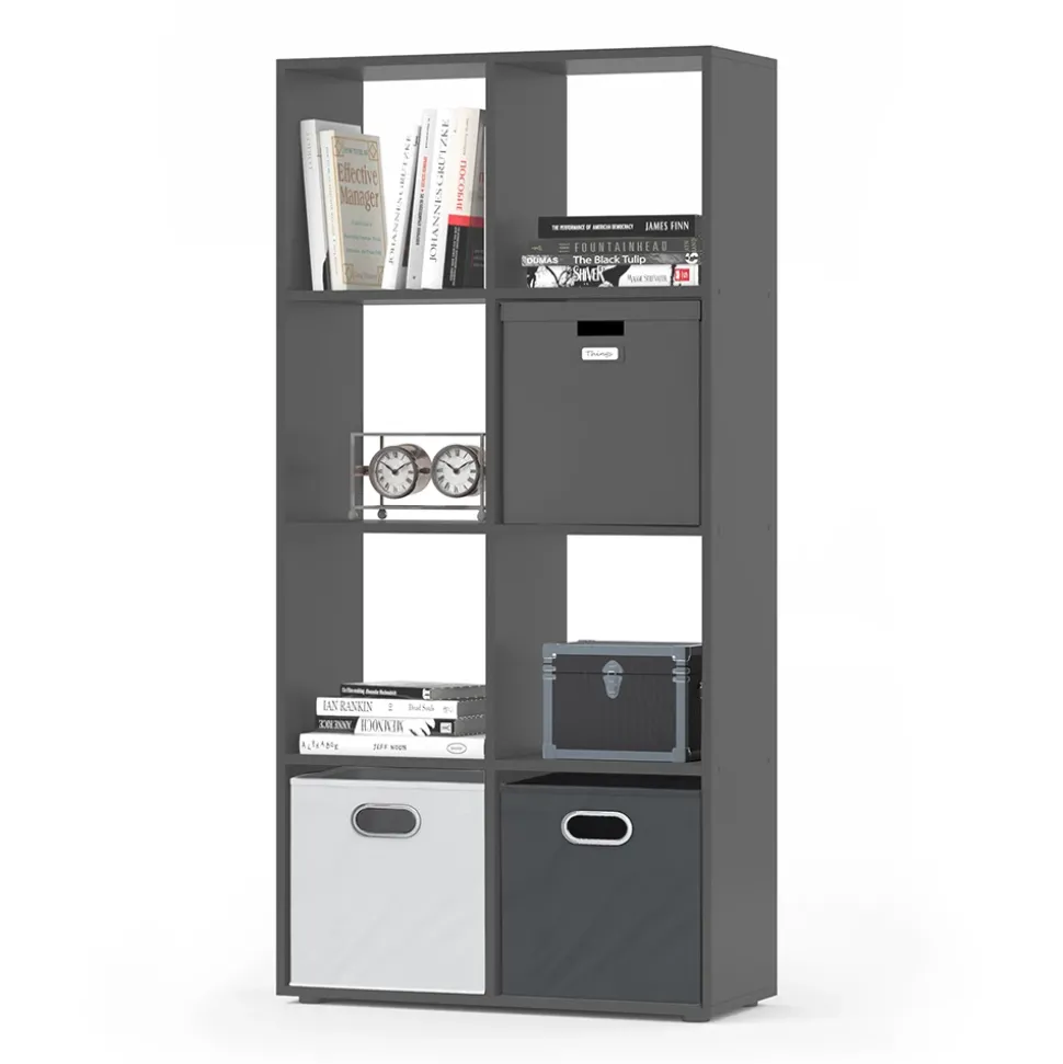 Raumteiler Scutum Grau 143 x 72 cm Vicco