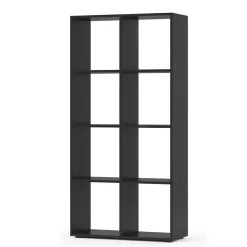 Raumteiler Scutum Schwarz 143 x 72 cm Vicco