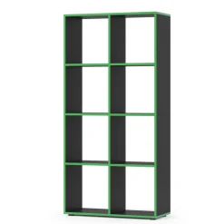 Raumteiler Scutum Schwarz/Grün 143 x 72 cm Vicco