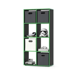 Raumteiler Scutum Schwarz/Grün 143 x 72 cm Vicco