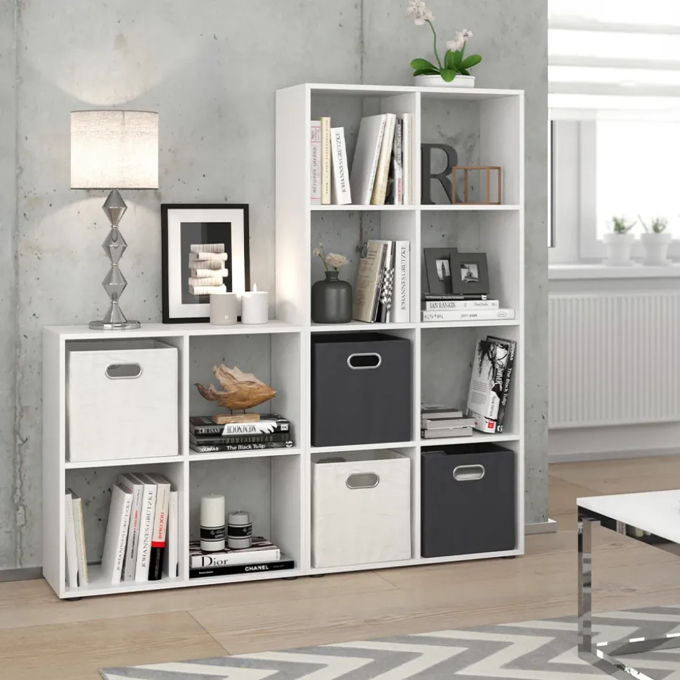 Raumteiler Scutum Weiß 143 x 72 cm Vicco