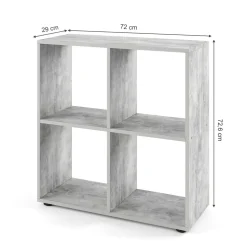 Raumteiler Tetra Beton 72.6 x 72 cm Vicco