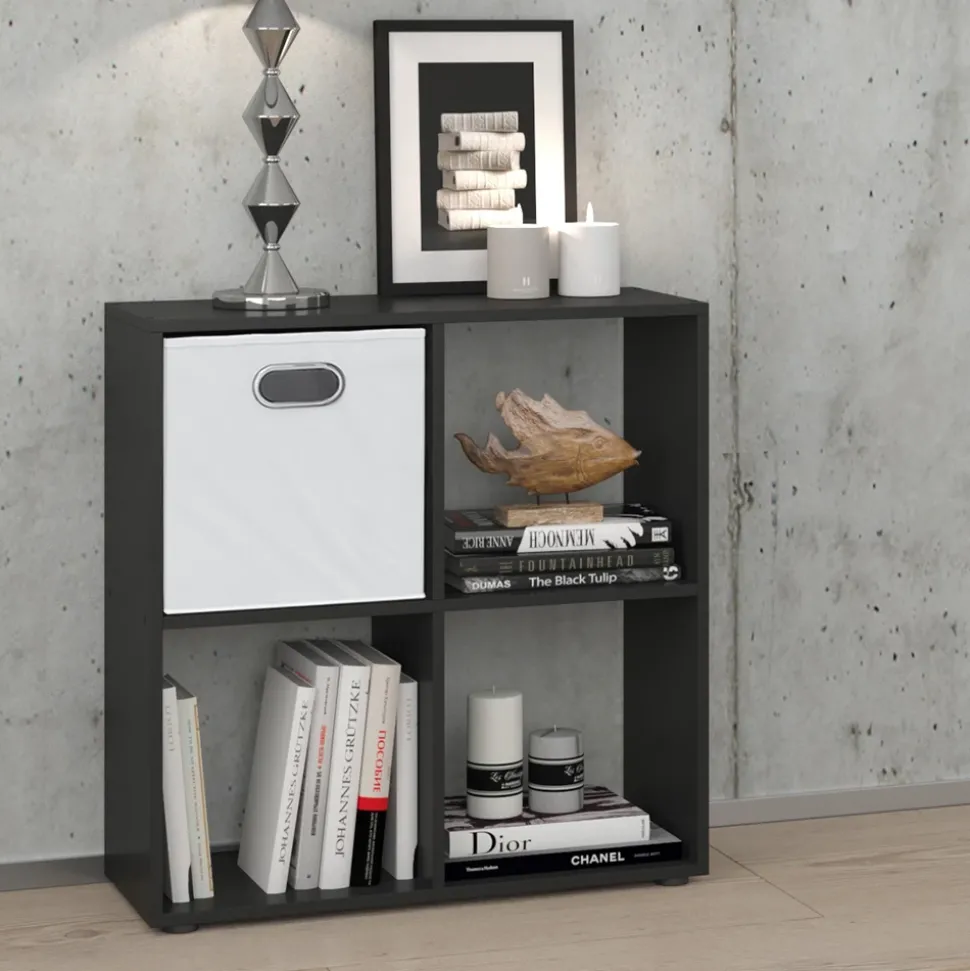 Raumteiler Tetra Schwarz 72.6 x 72 cm Vicco