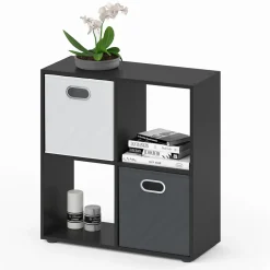 Raumteiler Tetra Schwarz 72.6 x 72 cm Vicco