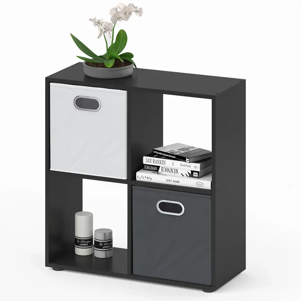 Raumteiler Tetra Schwarz 72.6 x 72 cm Vicco