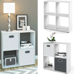 Raumteiler Tetra Weiß 72.6 x 72 cm Vicco