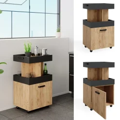 Rollcontainer Goldkraft Eiche 50 x 88.6 cm Vicco