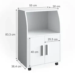 Rollcontainer Elio Weiß 55 x 83.8 cm Vicco
