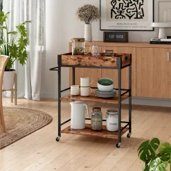 Rollcontainer Fyrk Eiche rustikal 65 x 84.5 cm Vicco