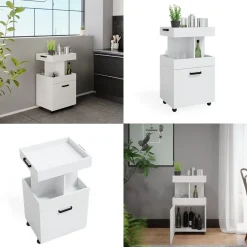 Rollcontainer Kamber Weiß 50 x 88.6 cm Vicco