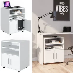 Rollcontainer Novak Weiß 48.4 x 60.2 cm Vicco