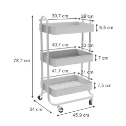 Rollcontainer Tron Weiß 45.9 x 78.7 cm Vicco
