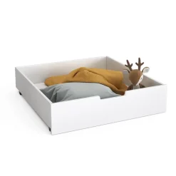 Rollschublade Teddy Weiß 92 x 89 cm Vitalispa