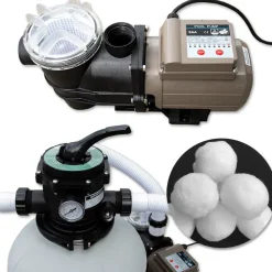 Sandfilteranlage Grau 13.200 Liter/Stunde OK-Living