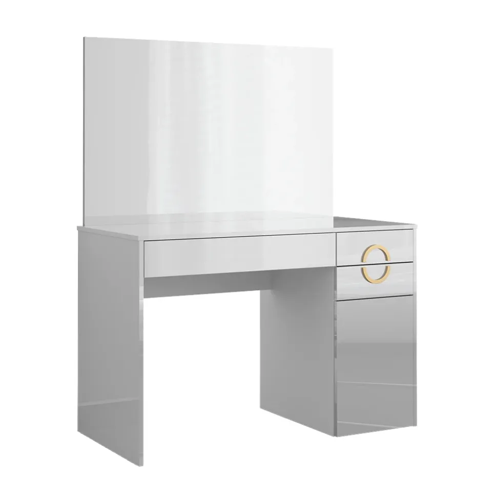 Schminktisch Adela Weiß 115 cm mit Spiegel Vicco
