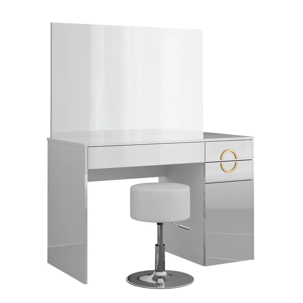 Schminktisch Adela Weiß 115 cm mit Hocker Vicco