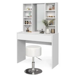 Schminktisch Alexa Weiß 93 cm mit Hocker Vicco