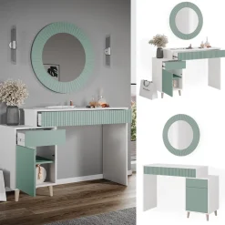 Schminktisch Arles Grün 120 cm Vicco