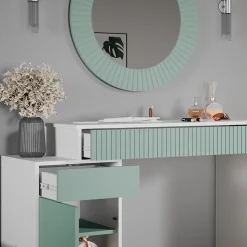 Schminktisch Arles Grün 120 cm Vicco