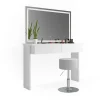Schminktisch Azur Weiß 120 cm mit LED-Spiegel und Hocker Vicco