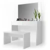 Schminktisch Azur Weiß 120 cm mit Bank Vicco
