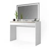 Schminktisch Emma Weiß 120 cm mit LED-Spiegel Vicco
