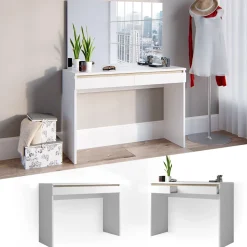 Schminktisch Emma Weiß 120 cm ohne Spiegel Vicco