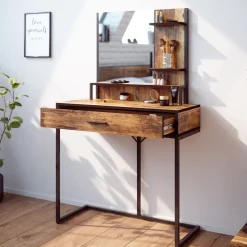 Schminktisch Fyrk Antikholz 80 cm Vicco