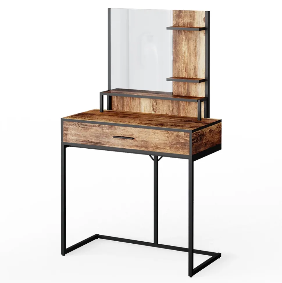 Schminktisch Fyrk Antikholz 80 cm Vicco