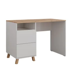 Schminktisch Karen Weiß/Artisan 110 cm mit Schubladen Vicco