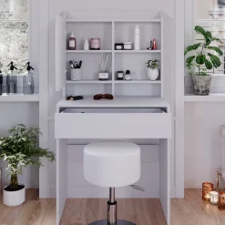 Schminktisch Laura Weiß 70 cm mit Hocker Vicco