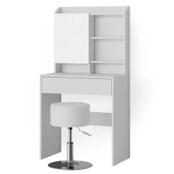 Schminktisch Laura Weiß 70 cm mit Hocker Vicco