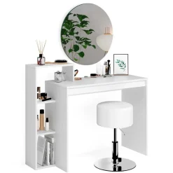 Schminktisch Leo Weiß 100 cm mit Spiegel und Hocker Vicco