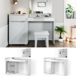 Schminktisch Lilli Weiß 135 cm Vicco