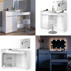 Schminktisch Lilli Weiß 135 cm Vicco