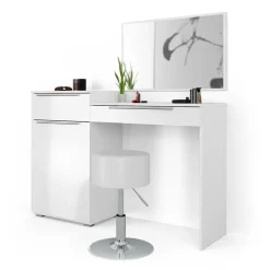 Schminktisch Lilli Weiß 135 cm mit Hocker Vicco