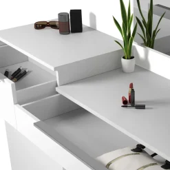 Schminktisch Lilli Weiß 135 cm mit Hocker Vicco