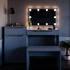 Schminktisch Lilli Weiß 135 cm mit Bank Vicco