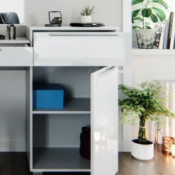 Schminktisch Lilli Weiß 190 cm mit Bank Vicco