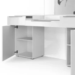 Schminktisch Lilli Weiß 190 cm mit Bank Vicco