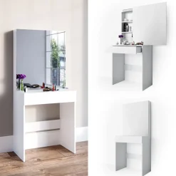 Schminktisch Melle Weiß 68 cm Vicco