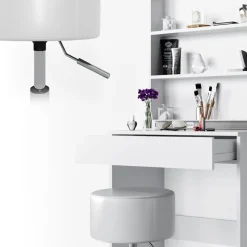 Schminktisch Melle Weiß 68 cm mit Hocker Vicco