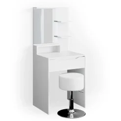 Schminktisch Ruben Weiß 60 cm mit Hocker Vicco