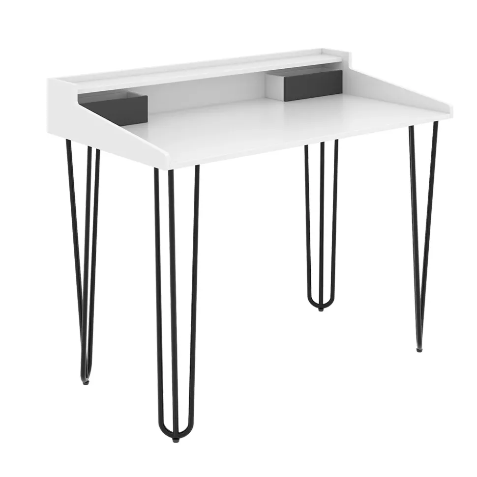 Schminktisch Sannar Weiß 110 cm mit Schubladen Vicco