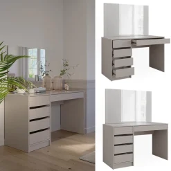 Schminktisch Sherry Cashmere 120 cm mit Spiegel Vicco