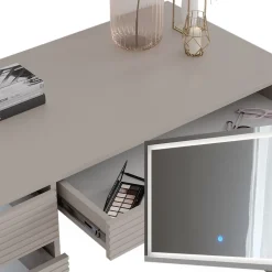 Schminktisch Sherry Cashmere 120 cm mit LED-Spiegel Vicco