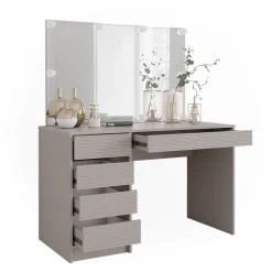 Schminktisch Sherry Cashmere 120 cm mit Spiegel & LED-Beleuchtung Vicco