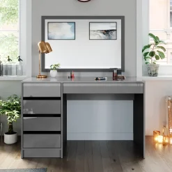 Schminktisch Sherry Grau 120 cm ohne Spiegel Vicco