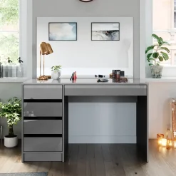 Schminktisch Sherry Grau 120 cm Vicco