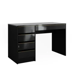 Schminktisch Sherry Schwarz/Gold 120 cm ohne Spiegel Vicco